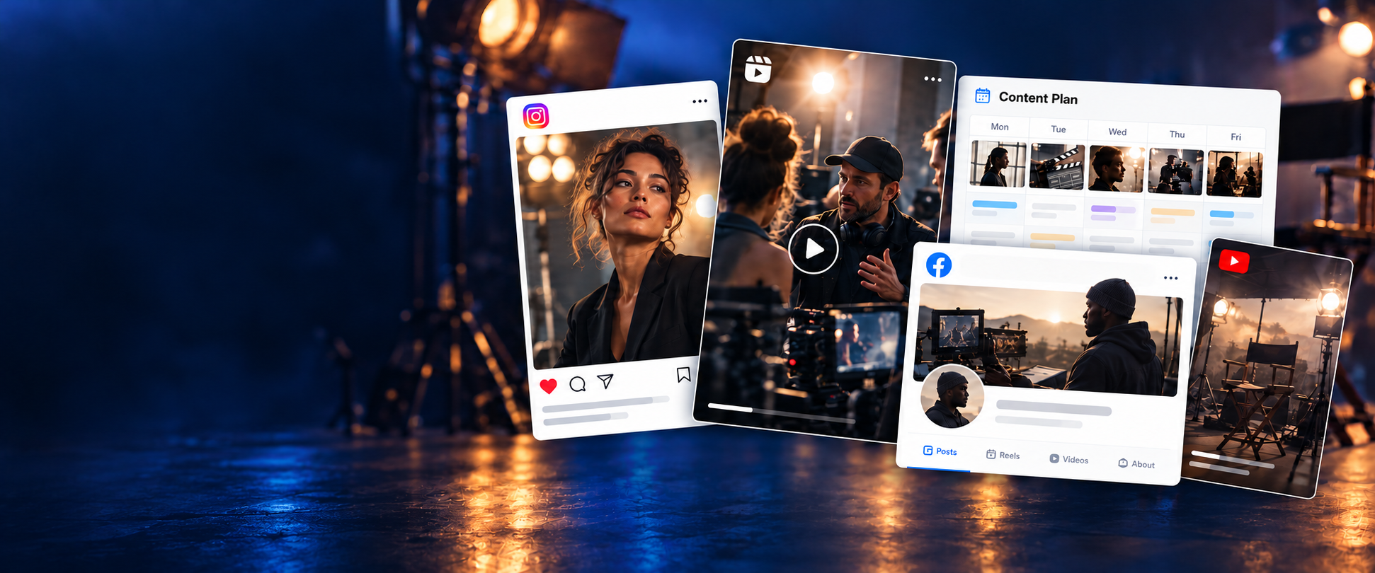 Social media content and planning examples
